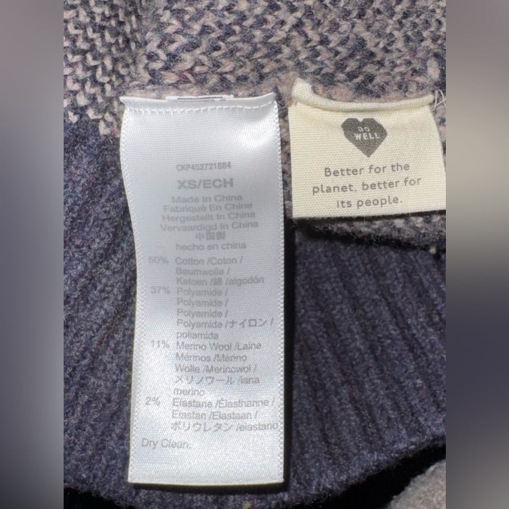 Madewell Plaid-Mix Colburne Cardigan Sweater in Coziest Yarn 
Heather Shadow XS - Picture 10 of 13